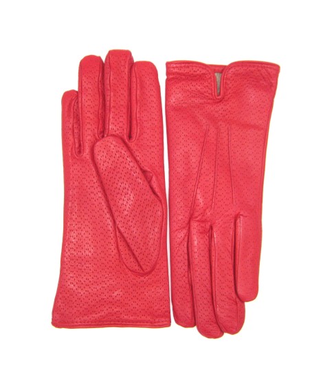Sermoneta Gloves Guanti in Nappa foderato cashmere Rosso Offerte
