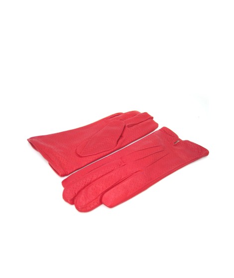 Sermoneta Gloves Guanti in Nappa foderato cashmere Rosso Offerte