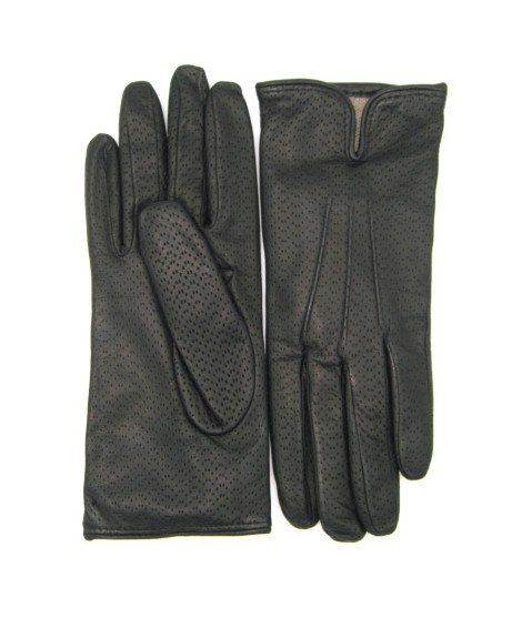 Sermoneta Gloves Guanti in Nappa foderato cashmere Nero Vendita Calda