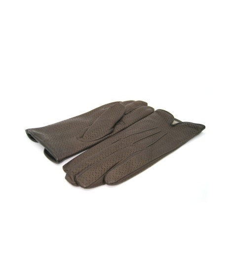 Sermoneta Gloves Guanti in Nappa foderato cashmere Testa di Moro Vendita Economica