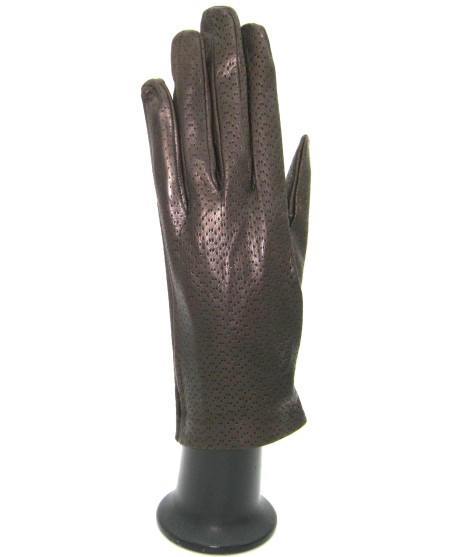 Sermoneta Gloves Guanto in Nappa sfoderato Testa di Moro In Saldo