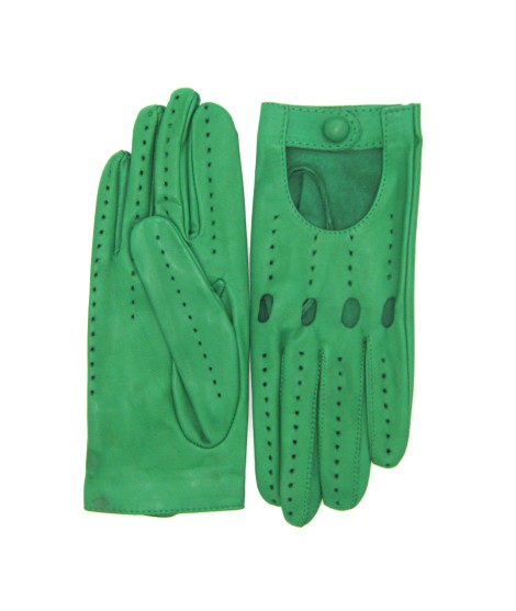 Sermoneta Gloves Guanto Guida sfoderato dita intere Verde smeraldo Nuova