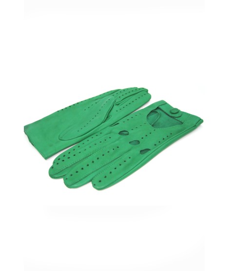Sermoneta Gloves Guanto Guida sfoderato dita intere Verde smeraldo Nuova