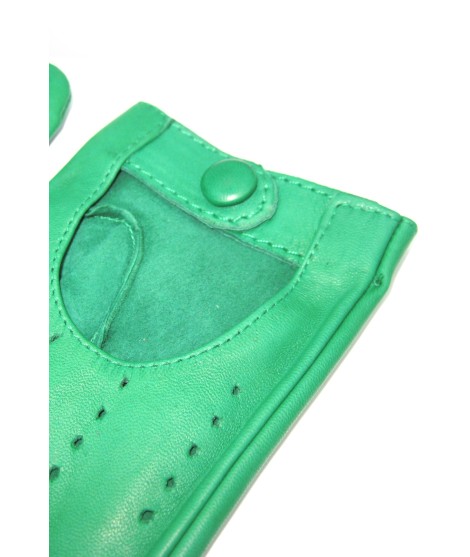 Sermoneta Gloves Guanto Guida sfoderato dita intere Verde smeraldo Nuova