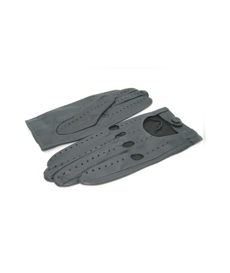 Sermoneta Gloves Guanto Guida in Nappa sfoderato dita intere Grigio scuro Moda