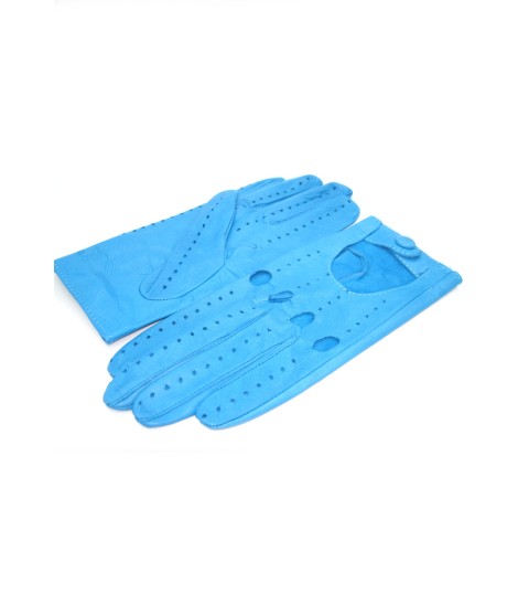 Sermoneta Gloves Guanto Guida in Nappa sfoderato dita intere Turchese Spedizione gratuita