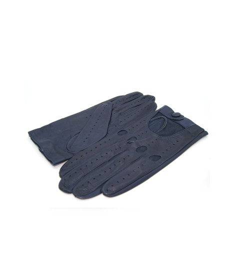 Sermoneta Gloves Guanto Guida in Nappa sfoderato dita intere Navy Prezzo di fabbrica