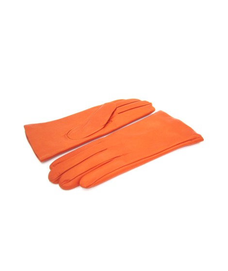 Sermoneta Gloves Guanto Nappa foderato cashmere Arancio scuro Offerta natalizia