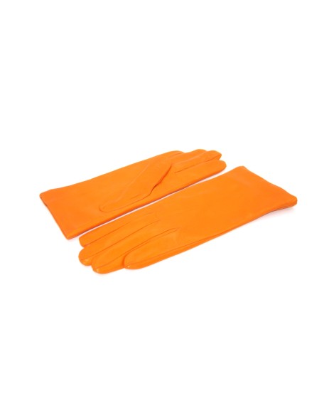 Sermoneta Gloves Guanto in Nappa foderato cashmere Arancio Offerta Pasqua