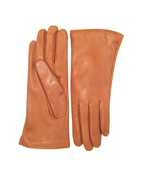 Sermoneta Gloves Guanto Nappa foderato cashmere Tan Latest fashion