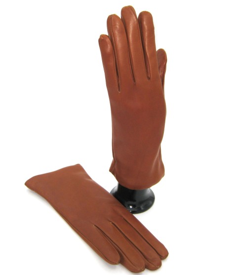 Sermoneta Gloves Guanto Nappa foderato cashmere Tan Latest fashion