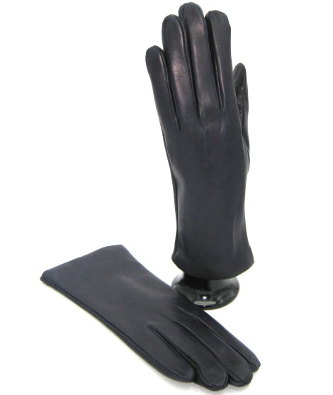 Sermoneta Gloves Guanto Nappa foderato cashmere Navy Grandi sconti