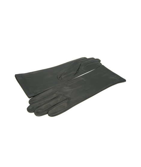 Sermoneta Gloves Guanto Nappa 4bt foderato seta Nero Liquidazione