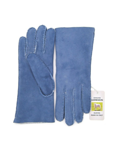 Sermoneta Gloves Guanto Montone cucito a mano Denim Ritorno libero