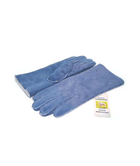 Sermoneta Gloves Guanto Montone cucito a mano Denim Ritorno libero