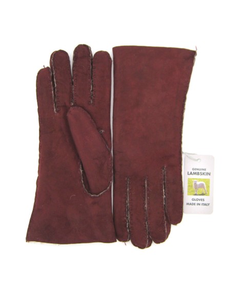 Sermoneta Gloves Guanto Montone cucito a mano Bordeaux Rilascio limitato