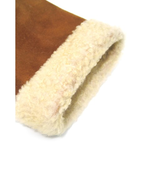 Sermoneta Gloves Guanto Montone cucito a mano Tan Ultimi tre giorni