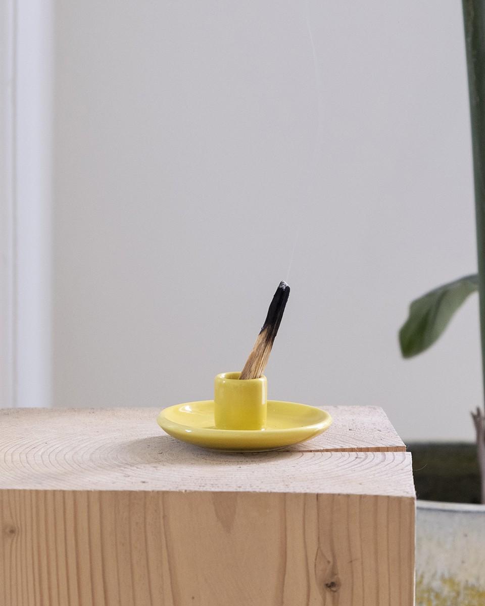 Wood'd PALO SANTO PLATE YELLOW Moda