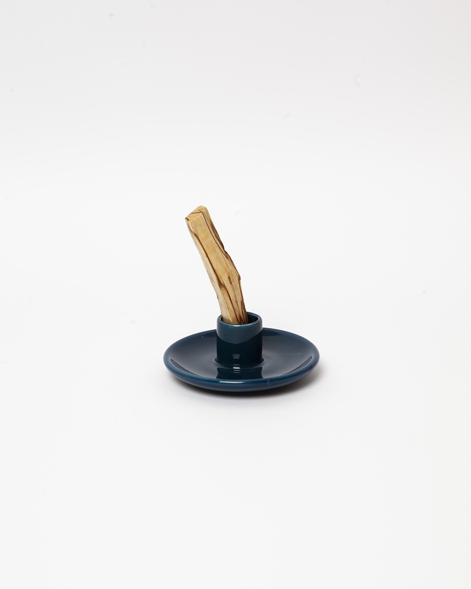 Wood'd PALO SANTO PLATE BLUE Italia