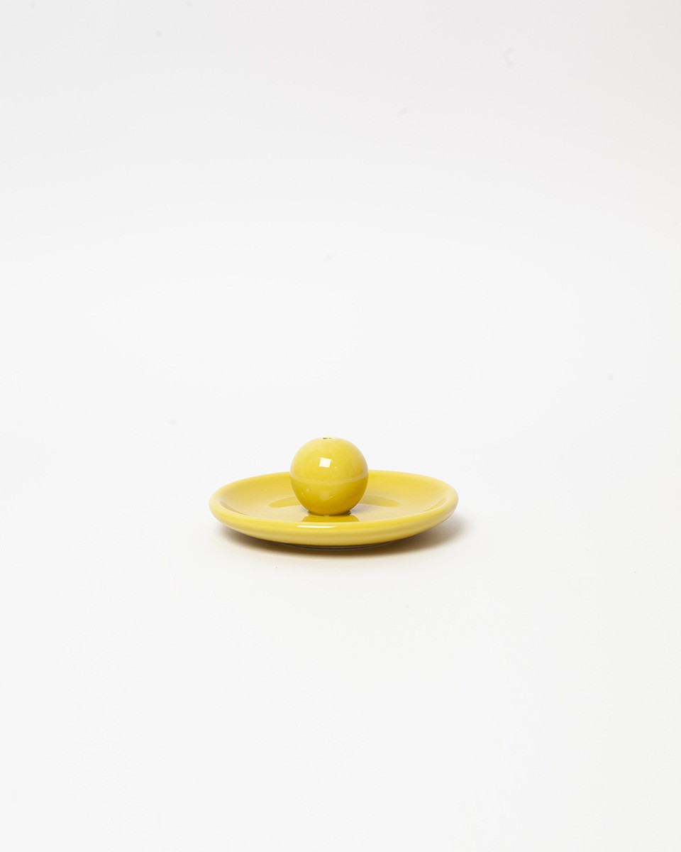 Wood'd INCENSE PLATE YELLOW In Linea