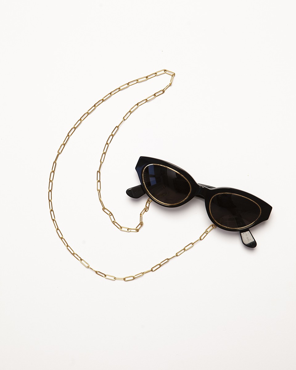Wood'd Eyeglasses Lace Wide Golden Promozione