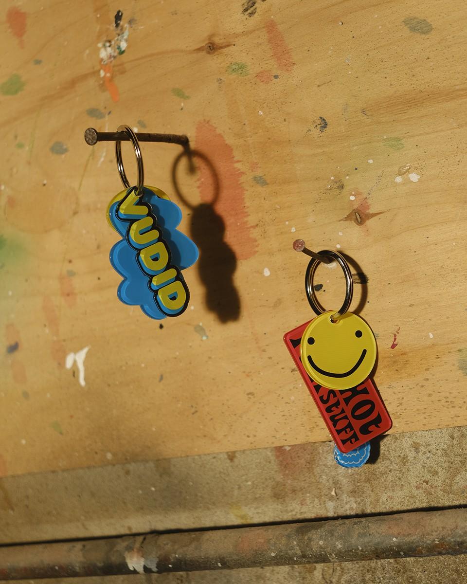 Wood'd Crazy Smile Keychain Shopping Online