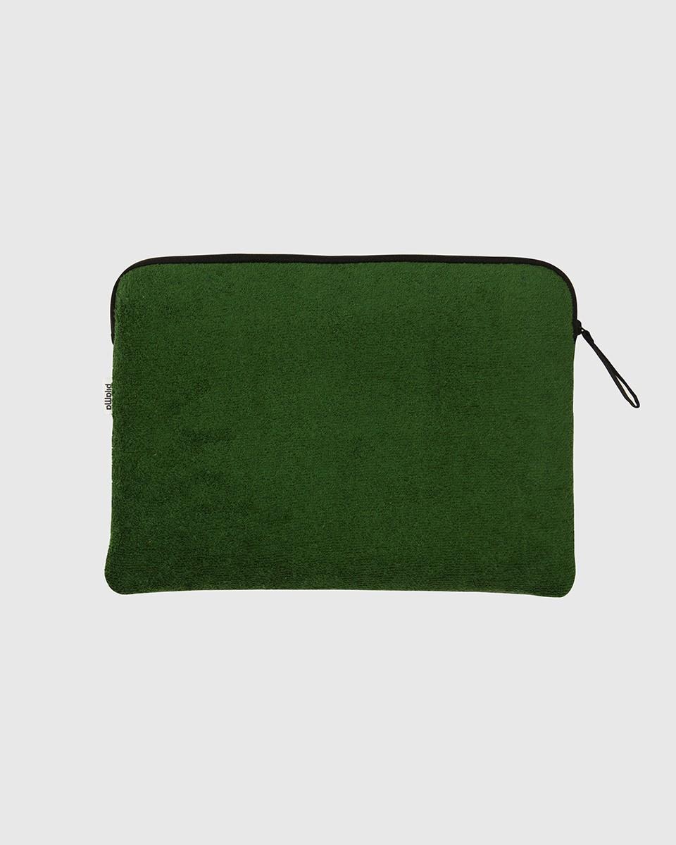 Wood'd Patch Green Macbook Case In Vendita