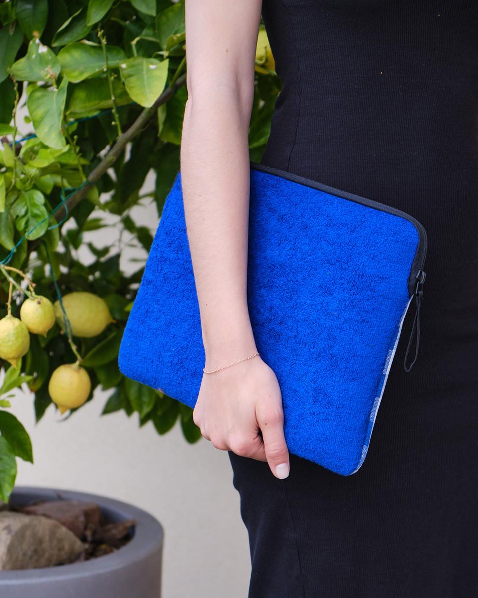 Wood'd Patch Blue Macbook Case Saldi