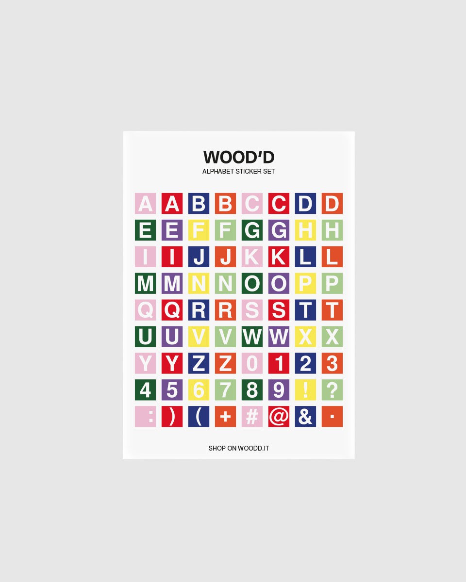 Wood'd Alphabet Mirror Case Saldi