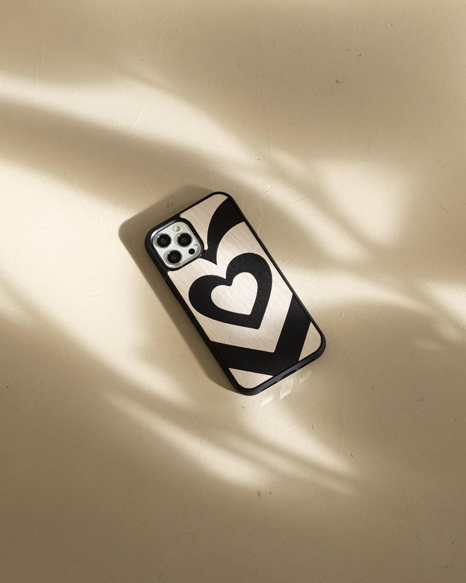 Wood'd Cuore Matto Nero Cover In Saldo