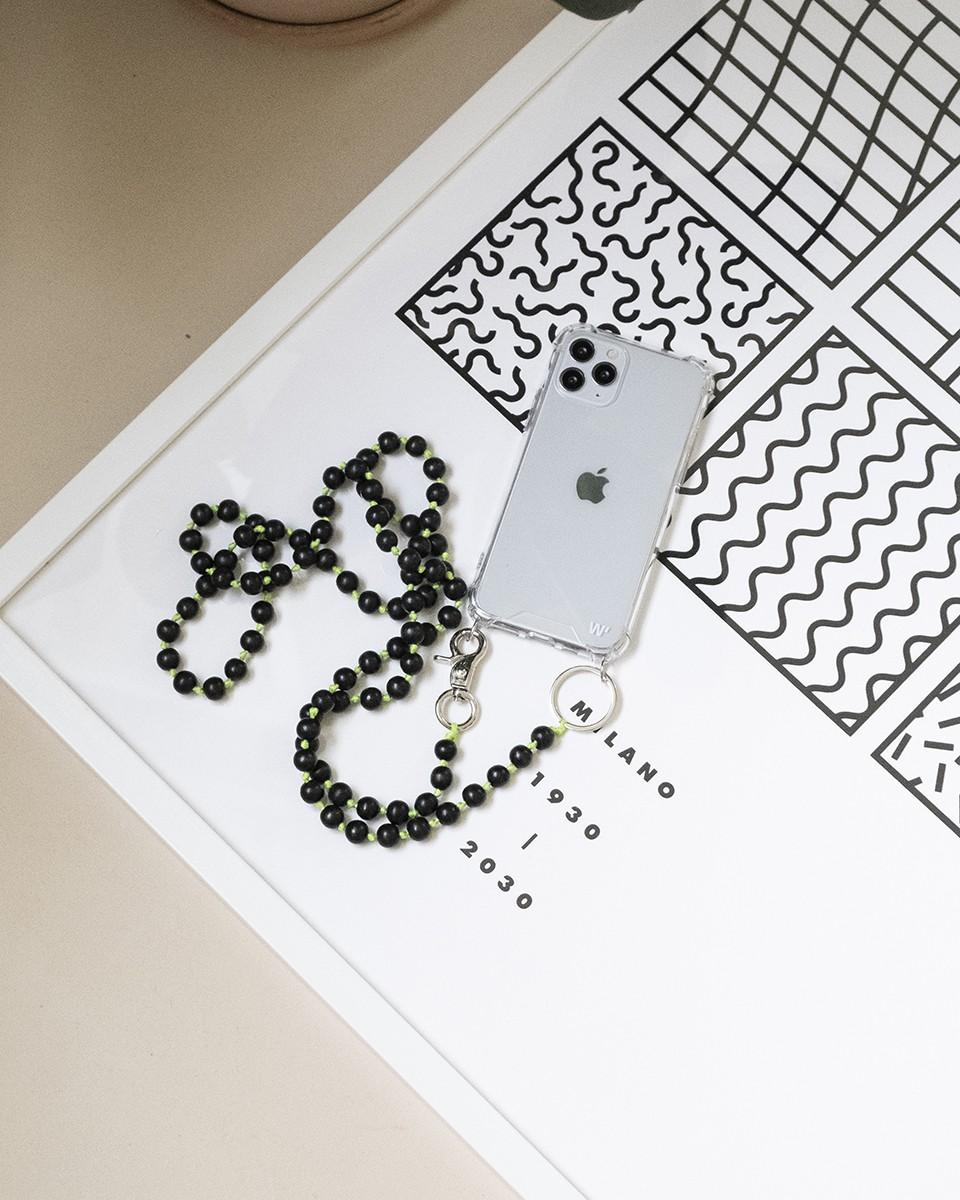Wood'd Pearls Black Necklace Spedizione Gratuita