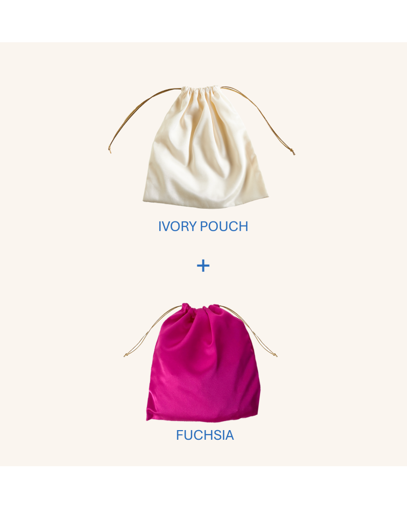 Y'am Capri Helenuccia Bag + un sacchetto colorato fuchsia Pezzi Unici