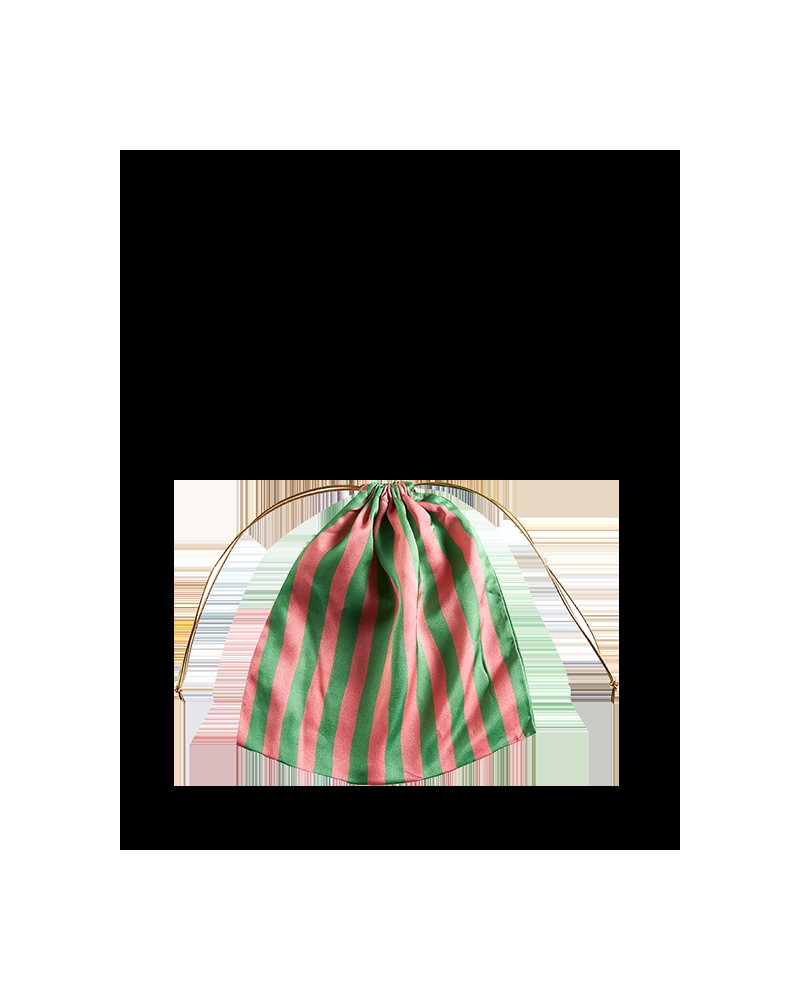 Y'am Capri Helenuccia Bag + un sacchetto colorato righe rosa e verde Qualità Garantita
