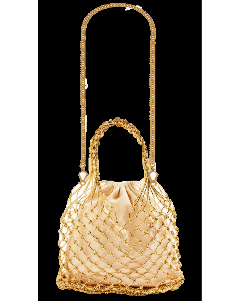 Y'am Capri Helenuccia Bag + un sacchetto colorato righe rosa e verde Qualità Garantita