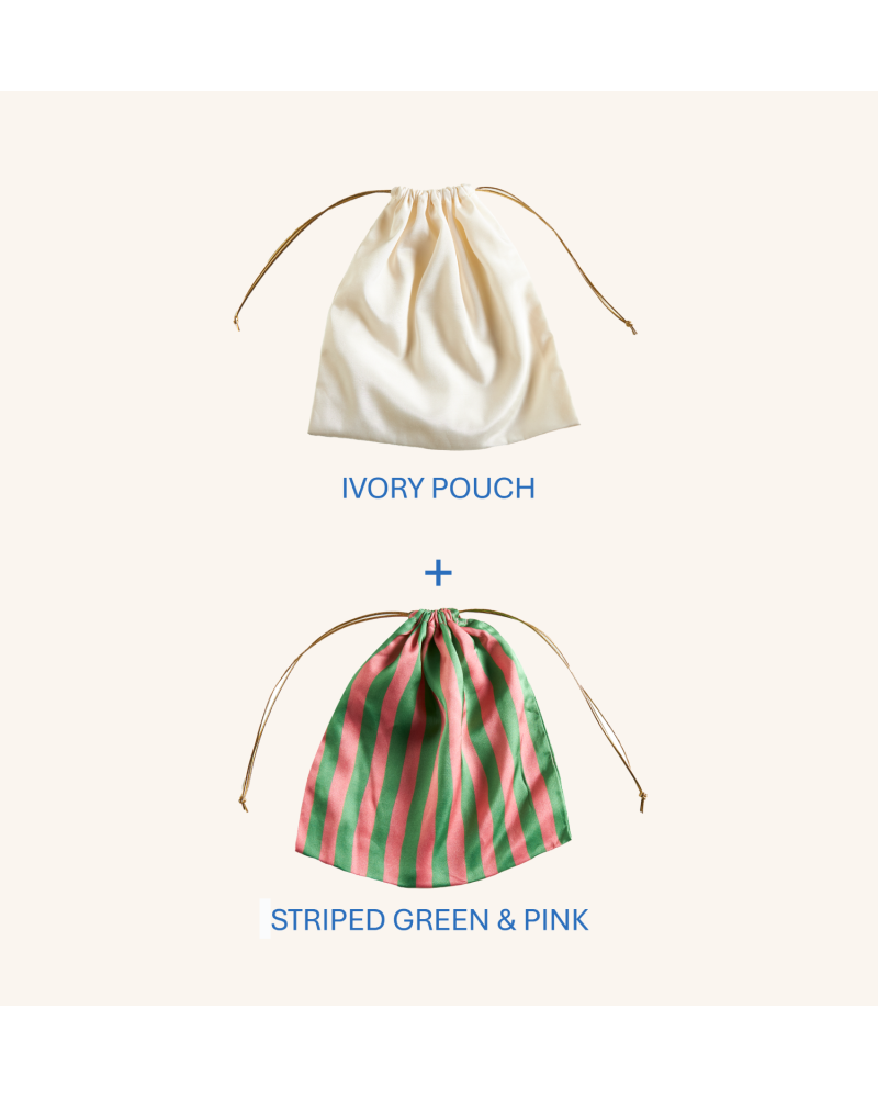 Y'am Capri Helenuccia Bag + un sacchetto colorato righe rosa e verde Qualità Garantita
