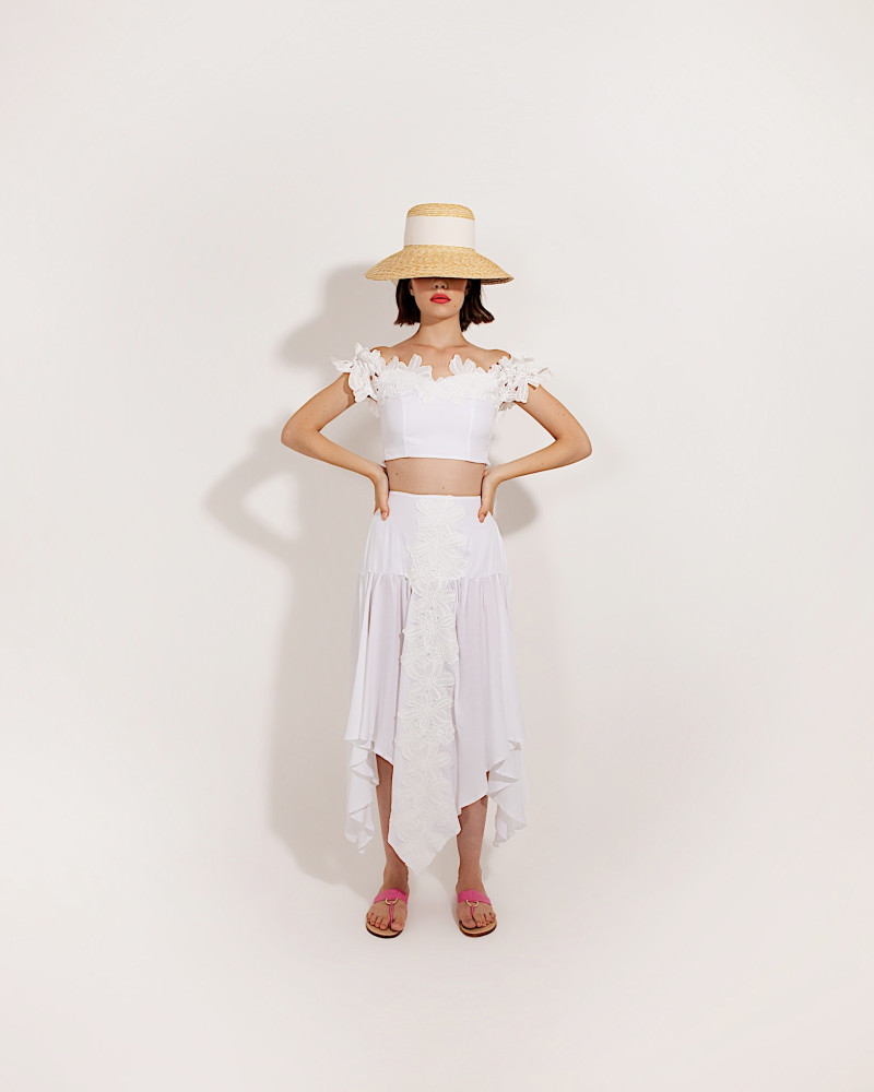 Y'am Capri Orchidea Skirt Economico