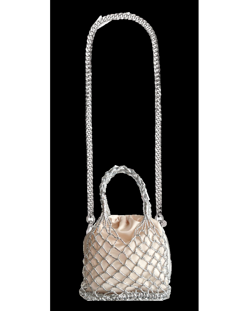 Y'am Capri Helenuccia Bag Argento Vendite Flash