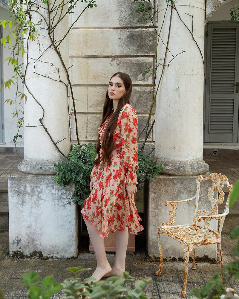 Y'am Capri Flora Dress Negozio