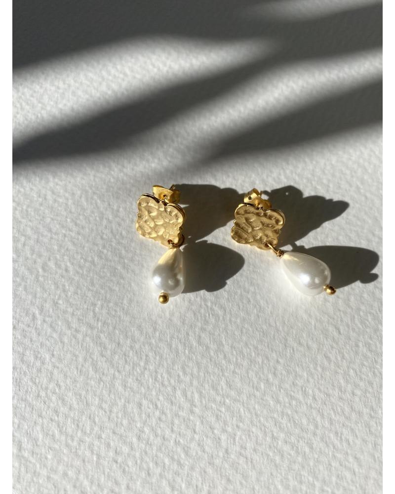 Y'am Capri Y'AM mini stud earrings with pearls Italia