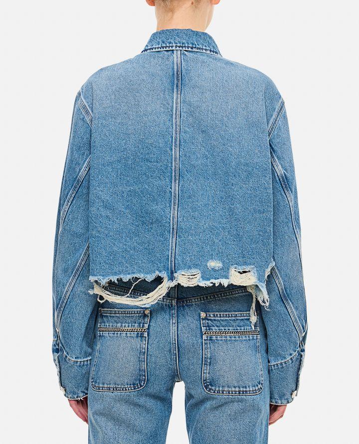 Stella McCartney GIACCA IN DENIM CON DECORAZIONE SULLE TASCHE Offerta