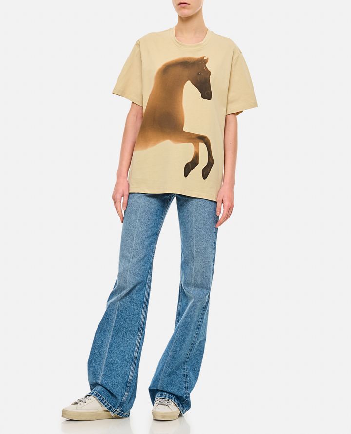 Stella McCartney FADED HORSES T-SHIRT Vendita Economica