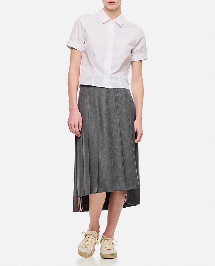 Thom Browne GONNA MIDI PLISSE' Sconto
