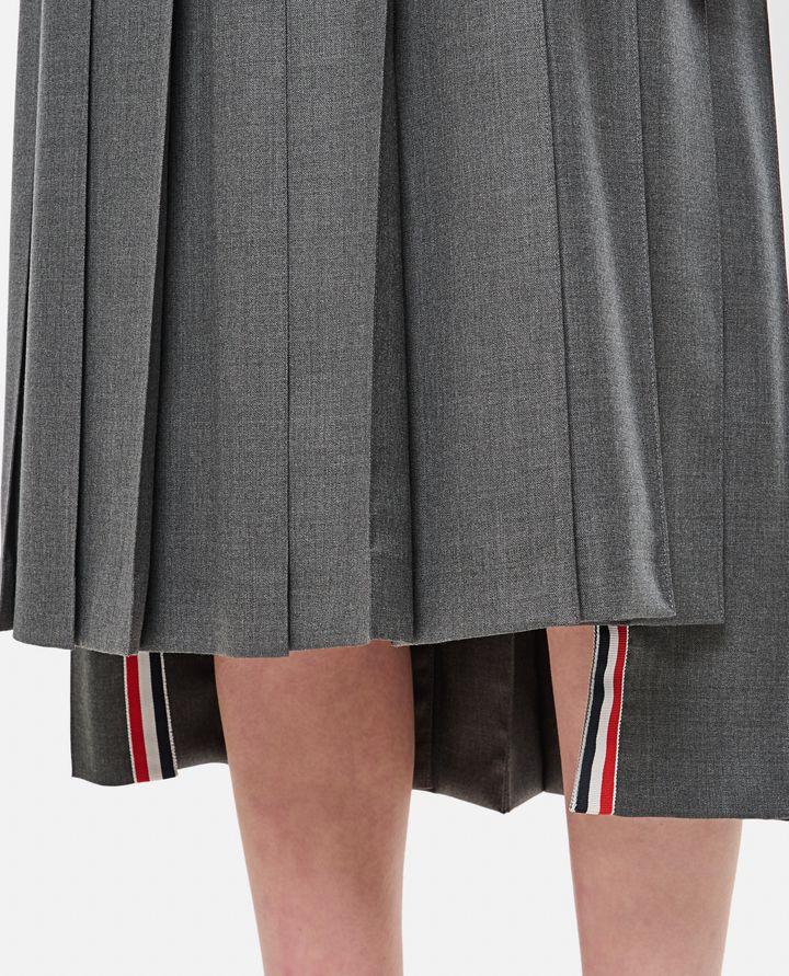 Thom Browne GONNA MIDI PLISSE' Sconto