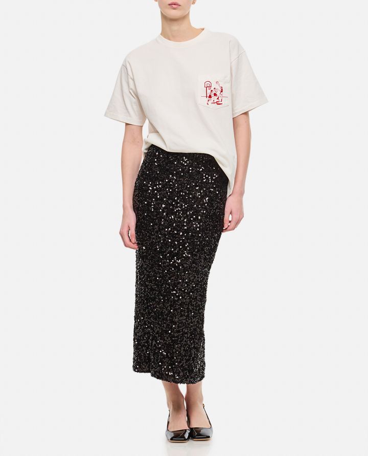 Rotate Birger Christensen GONNA MIDI CON PAILLETTES Vendita Economica
