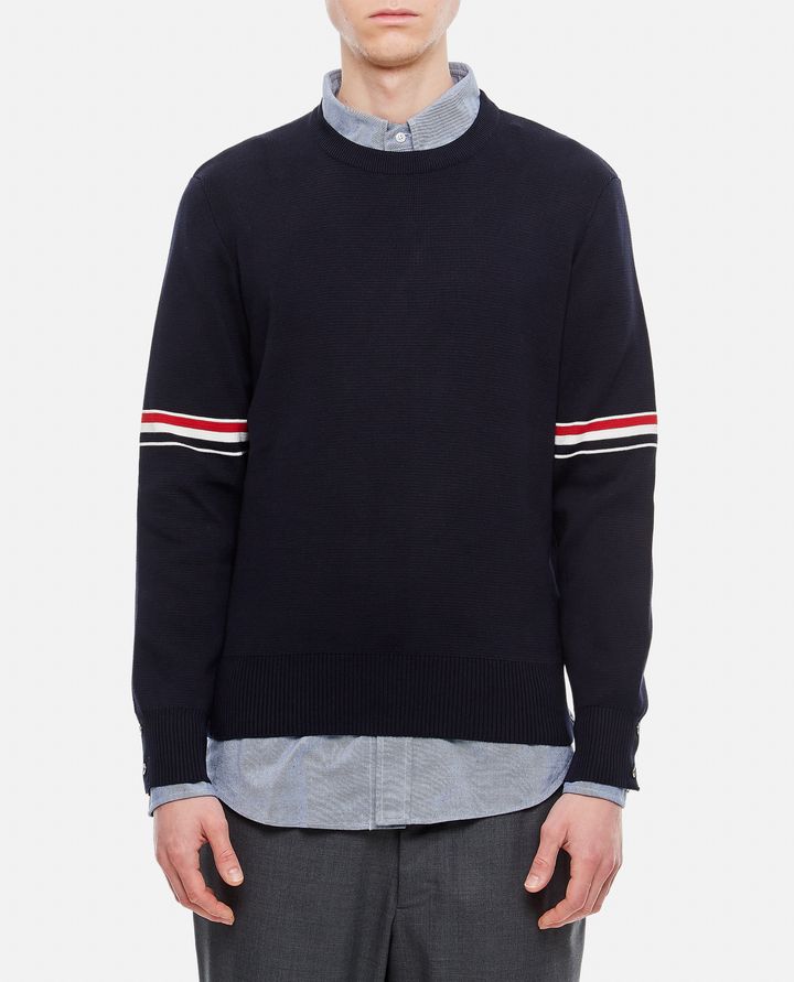 Thom Browne CREWNECK PULLOVER Sconto