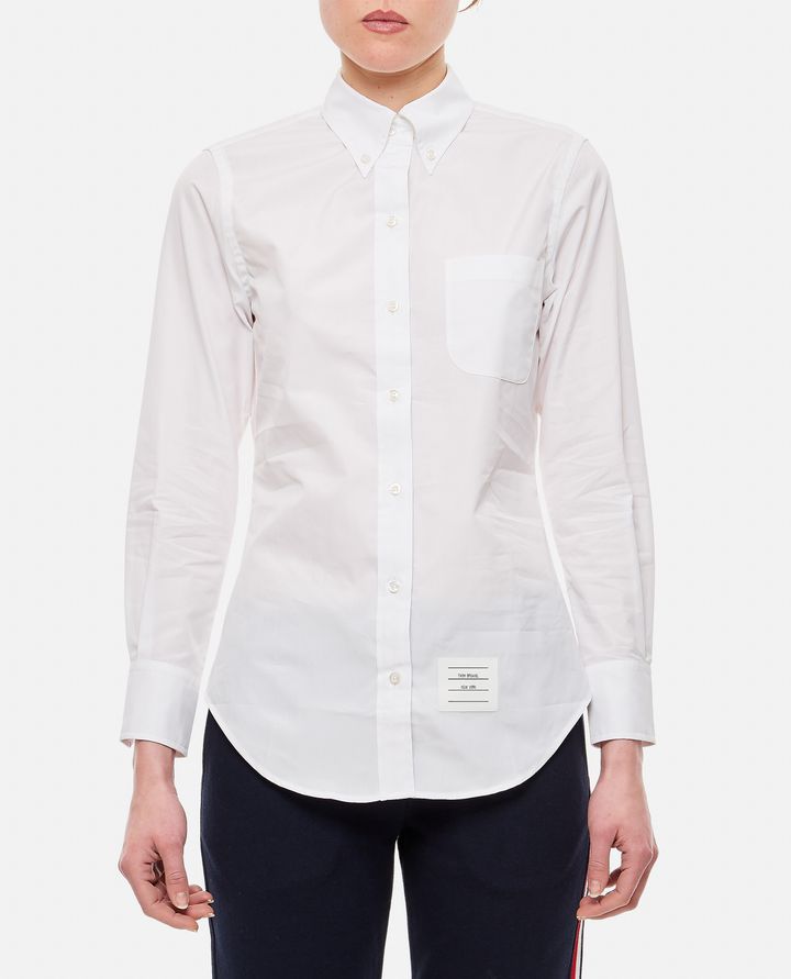 Thom Browne CAMICIA CLASSICA IN POPELINE CON COLLO A PUNTA