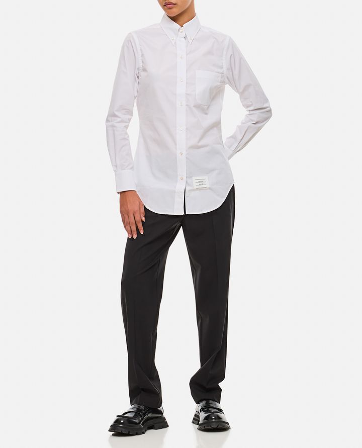 Thom Browne CAMICIA CLASSICA IN POPELINE CON COLLO A PUNTA In Vendita