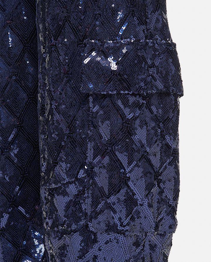 Rotate Birger Christensen PANTALONI CARGO CON PAILLETTES 2025