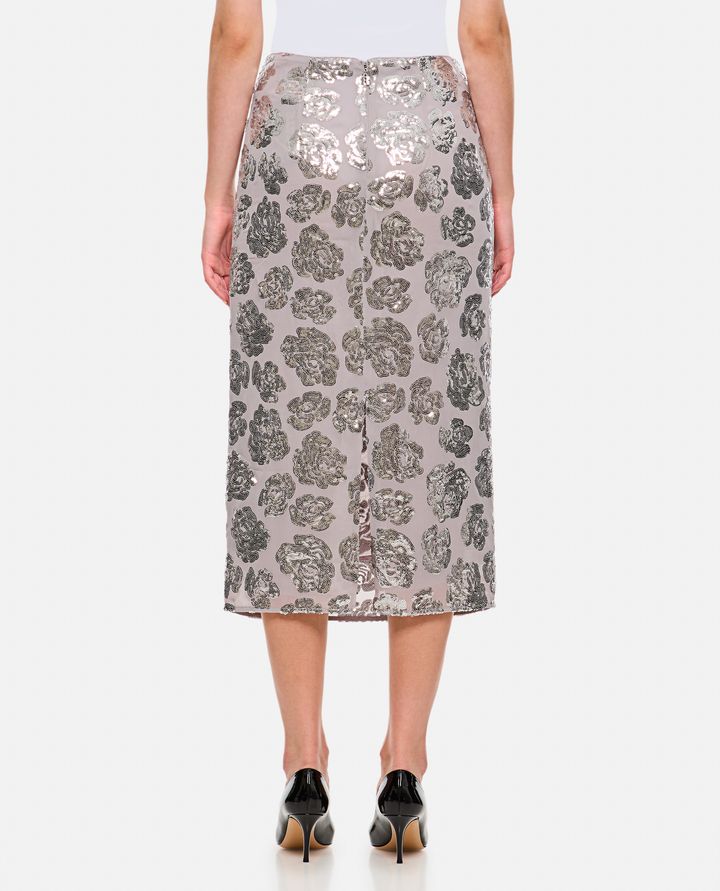 Rotate Birger Christensen GONNA IN CHIFFON CON PAILLETTES Negozi Online