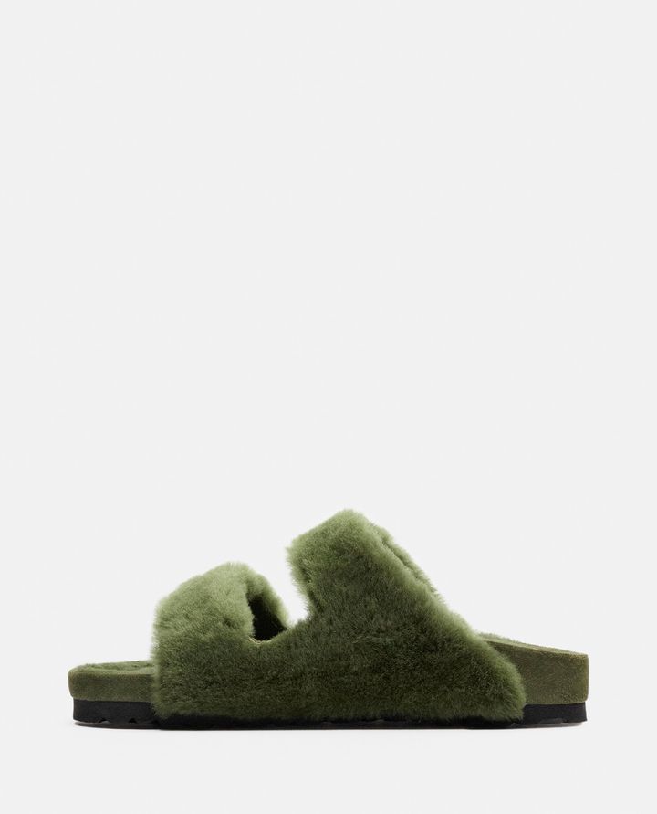 Birkenstock 1774 SANDALI ARIZONA SHEARLING BIG BUCKLE VERDI DA DONNA BIRKENSTOCK 1774 Affare Del Giorno